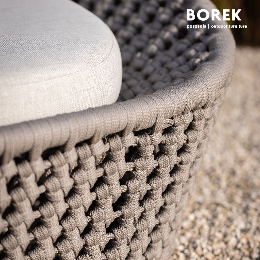  Geflochtenes Outdoor Sonnenbett In Grau Mit Aluminiumgestell - Vigo Tagesbett