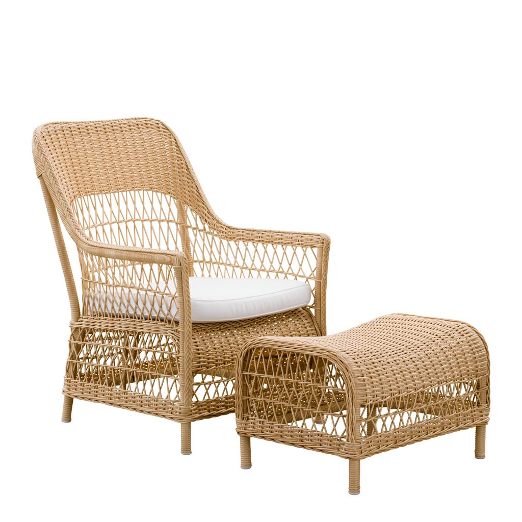  Gemütlicher Geflechtsessel In Rattan Optik Für Den Outdoor Gebrauch - Sessel Anike