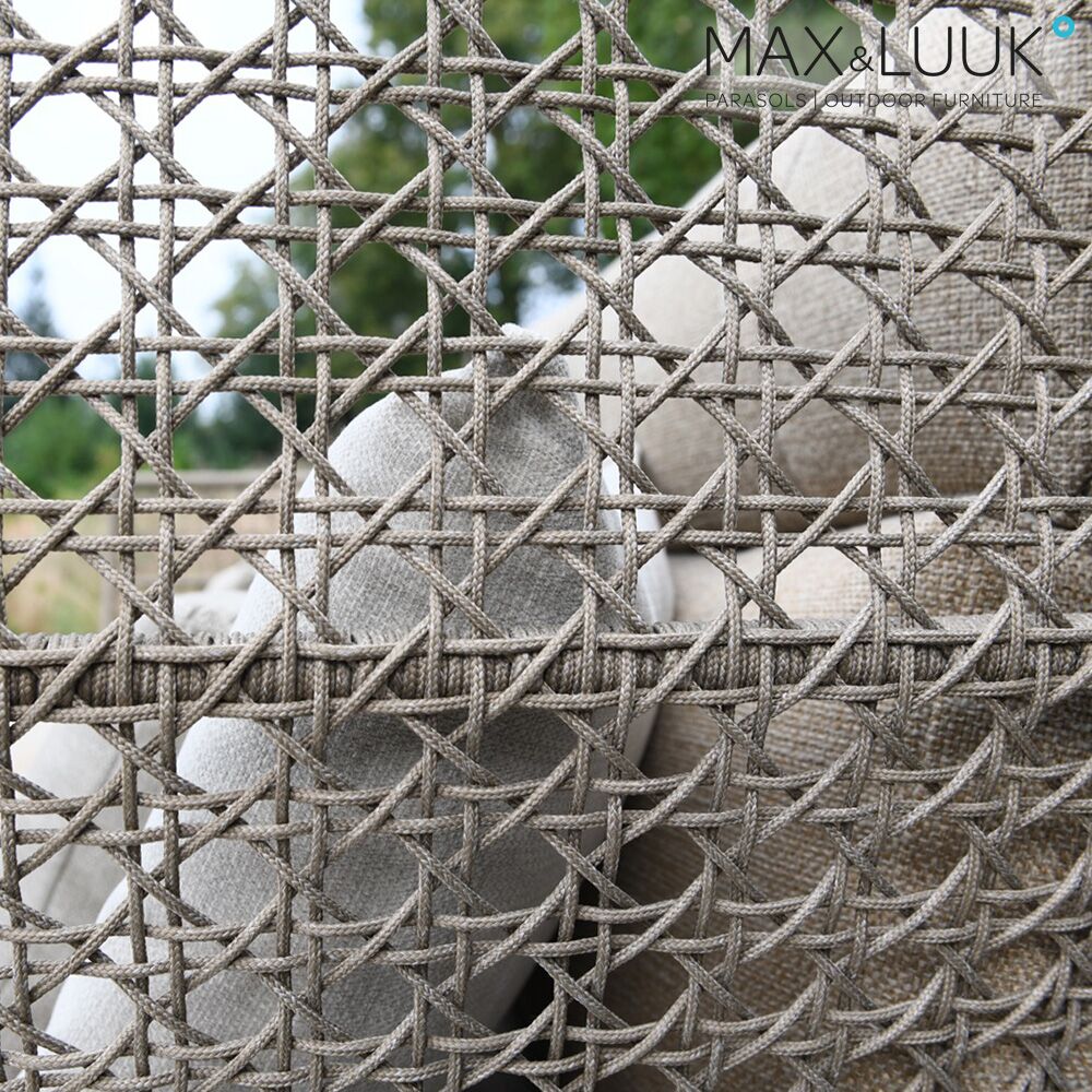  Gepolstertes Lounge Mittelmodul Aus Aluminium Für Die Outdoor Sitzecke - Max & Luuk - Jane Mittelmodul