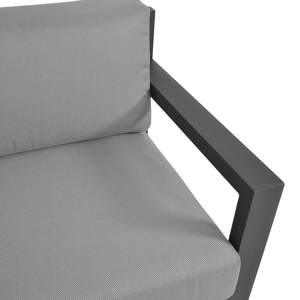  Graue 5-Sitzer Lounge Sitzgruppe Mit Tisch - Lounge Pharo