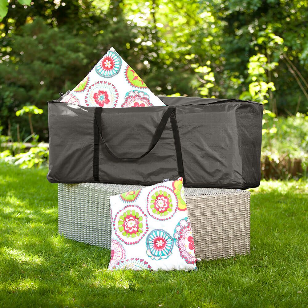  Graue Schutzhülle Für Gartenauflagen 125x40cm - Hülle Limi