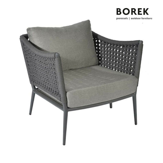  Grauer Ardenza-Seil Outdoor-Sessel Von Borek - Sessel Estoril