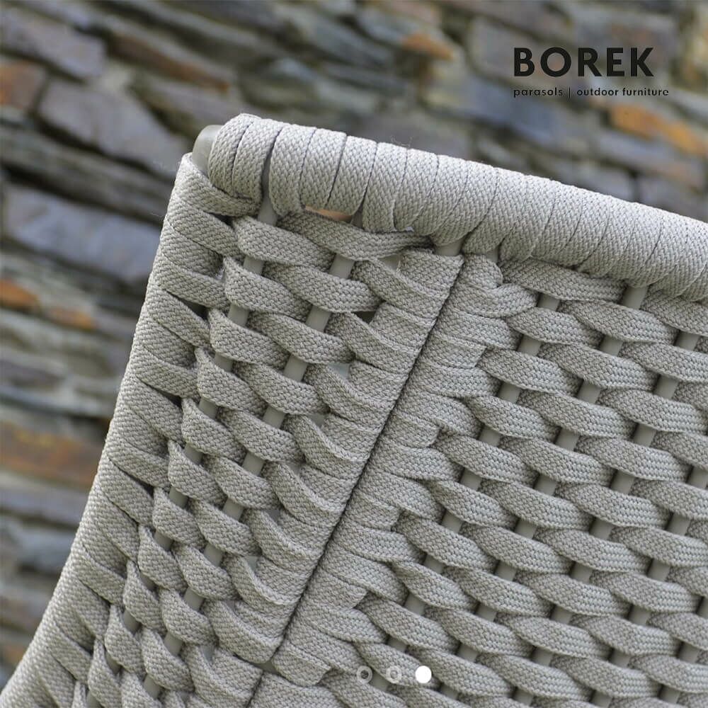  Grauer Borek Gartenstuhl Mit Ardenza-Seil - Gartenstuhl Tavira