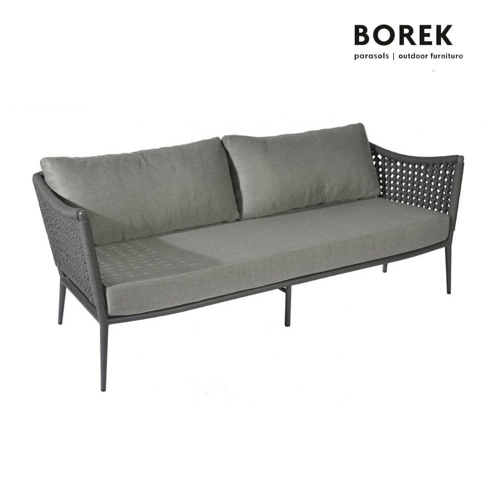  Graues Gartensofa Von Borek Mit Ardenza-Rope - Sofa Estoril