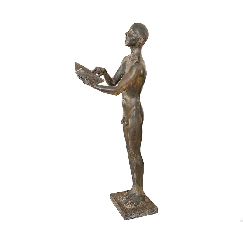  Große Sängerskulptur Limitiert Aus Bronze - Stehend - Der Sänger