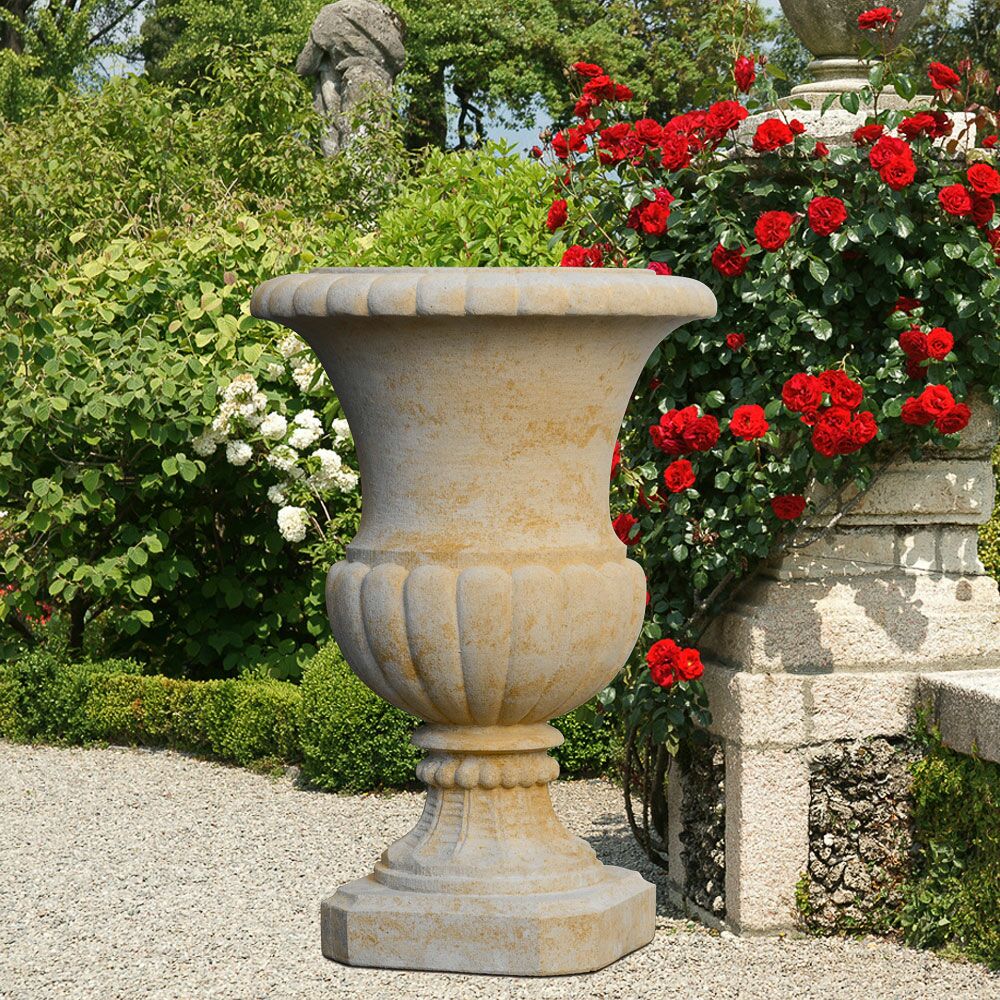  Große Stein Gartenamphore - Goethe Amphore