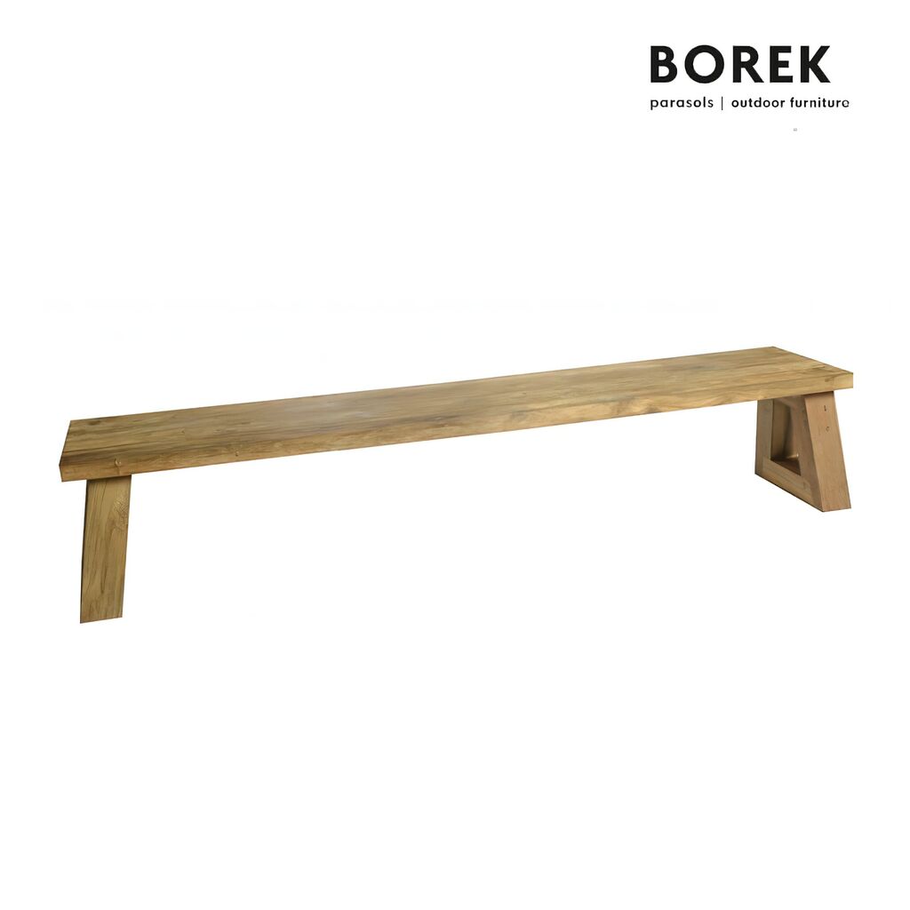  Große Teakholz Gartenbank Von Borek - 250cm - Gartenbank Parga