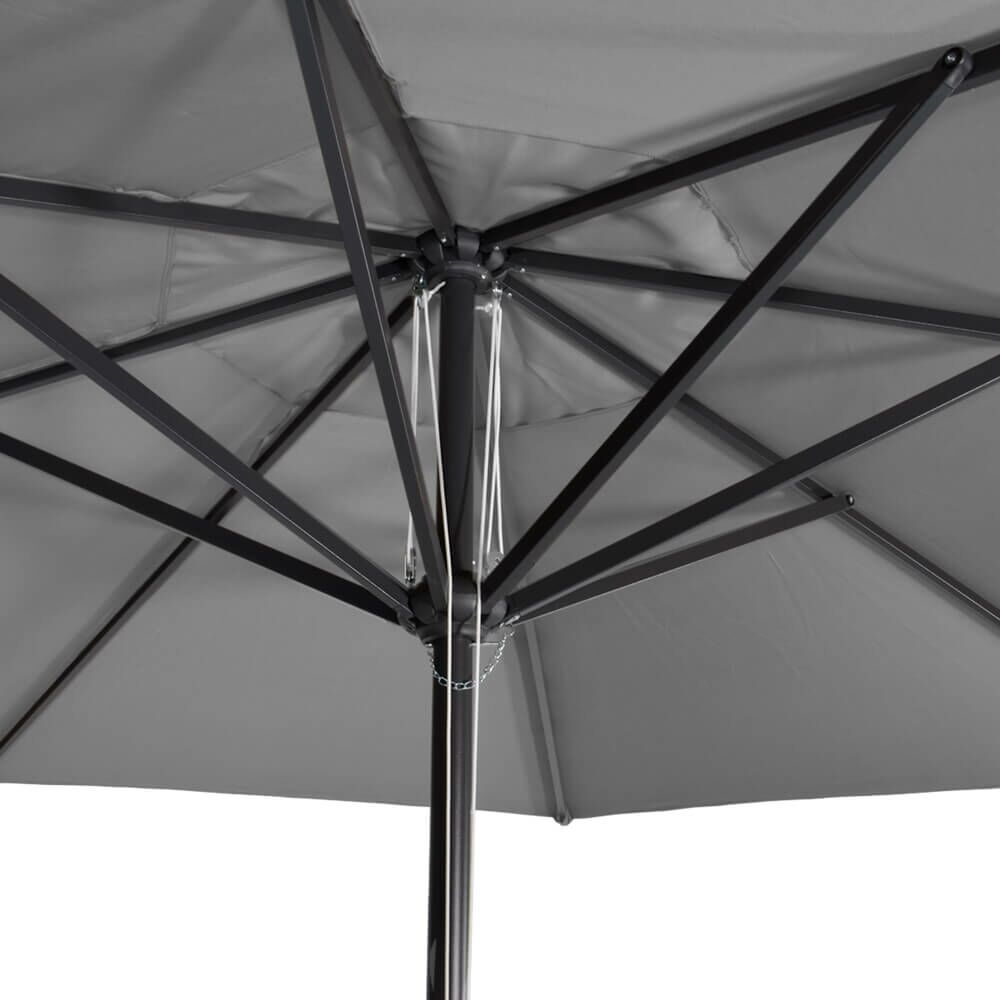  Großer 400cm Sonnenschirm Aus Aluminium - Sonnenschirm Usimo