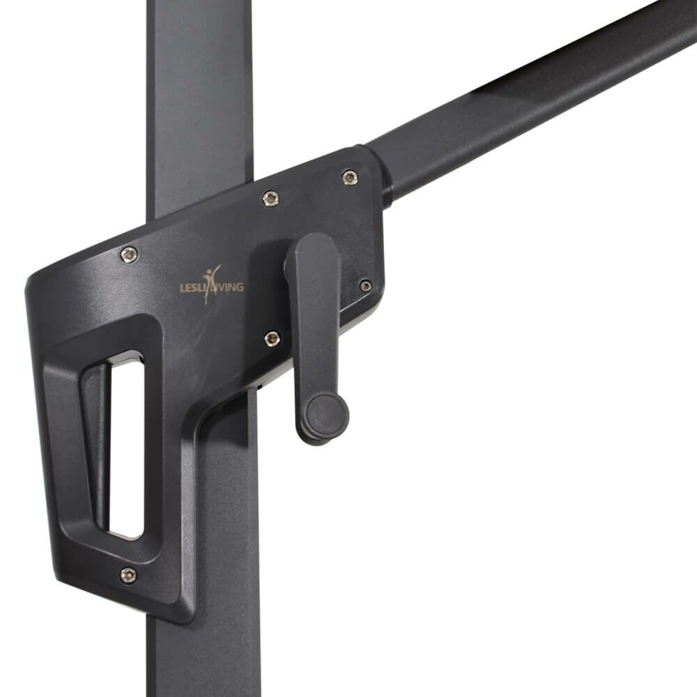  Großer Ampelschirm Mit Volant - 350cm - Ampelschirm Zedu