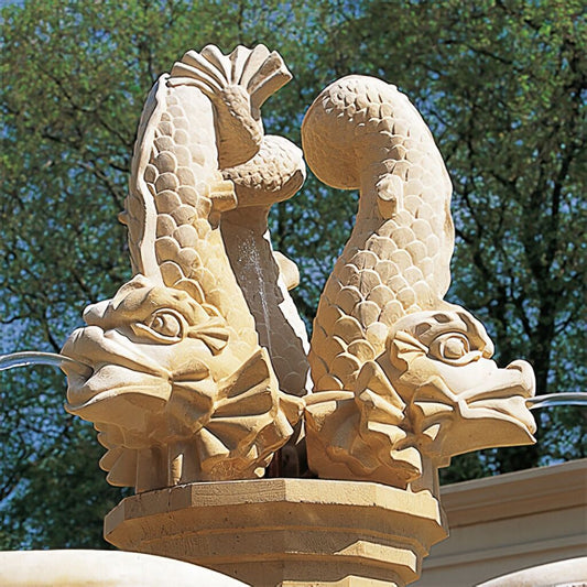  Großer Fisch Wasserspeier - Piscarius