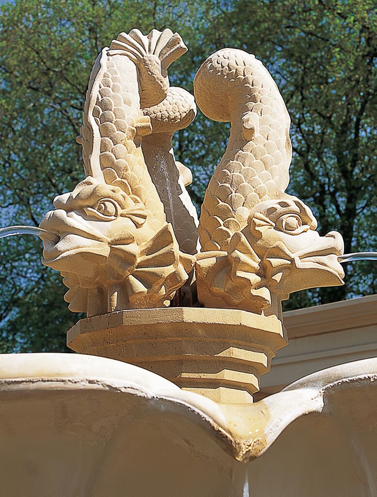  Großer Fisch Wasserspeier - Piscarius