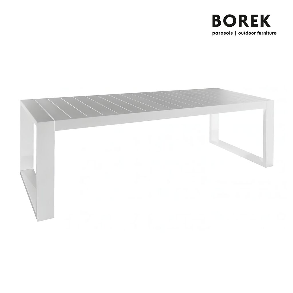  Großer Garten Esstisch Aus Aluminium - Weiß - Vitoria Esstisch