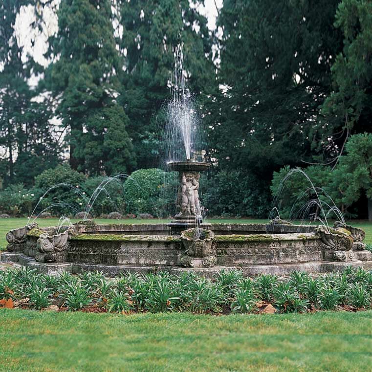  Großer Garten Springbrunnen Sandstein - Ragazzo Confine