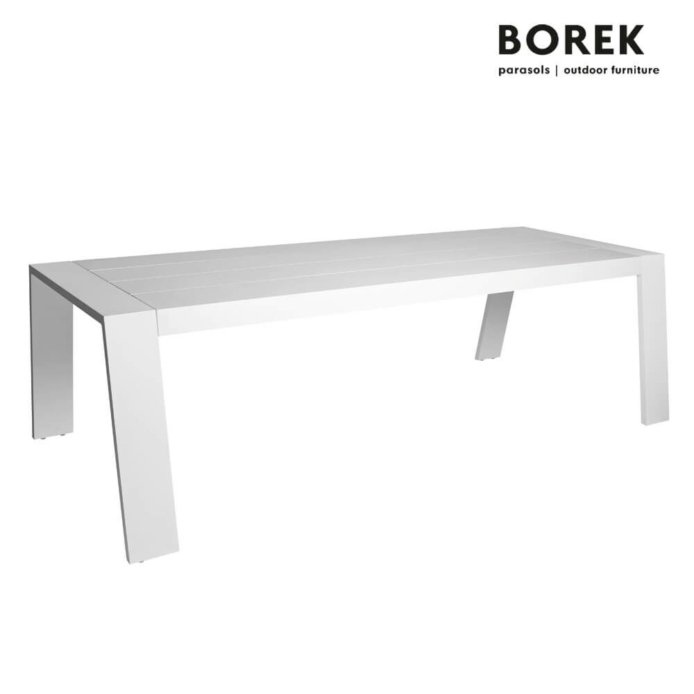  Großer Gartentisch Aus Aluminium - Borek - 75x255x116cm - Viking Tisch