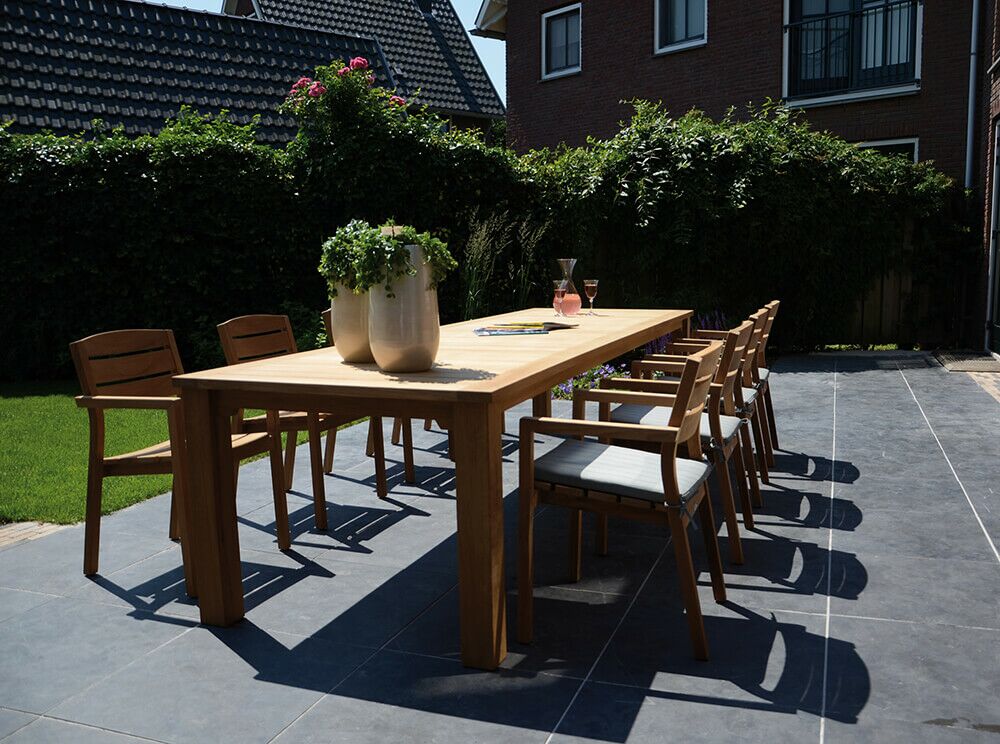  Großer Gartentisch Aus Teakholz - Modern - Eckig - Willow Gartentisch
