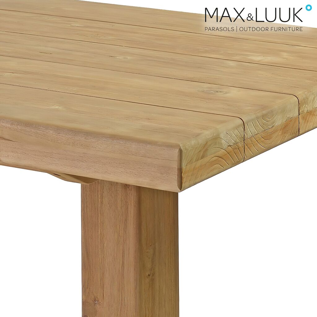  Großer Gartentisch Aus Teakholz - Stabil - Max&Luuk - Bruce Gartentisch