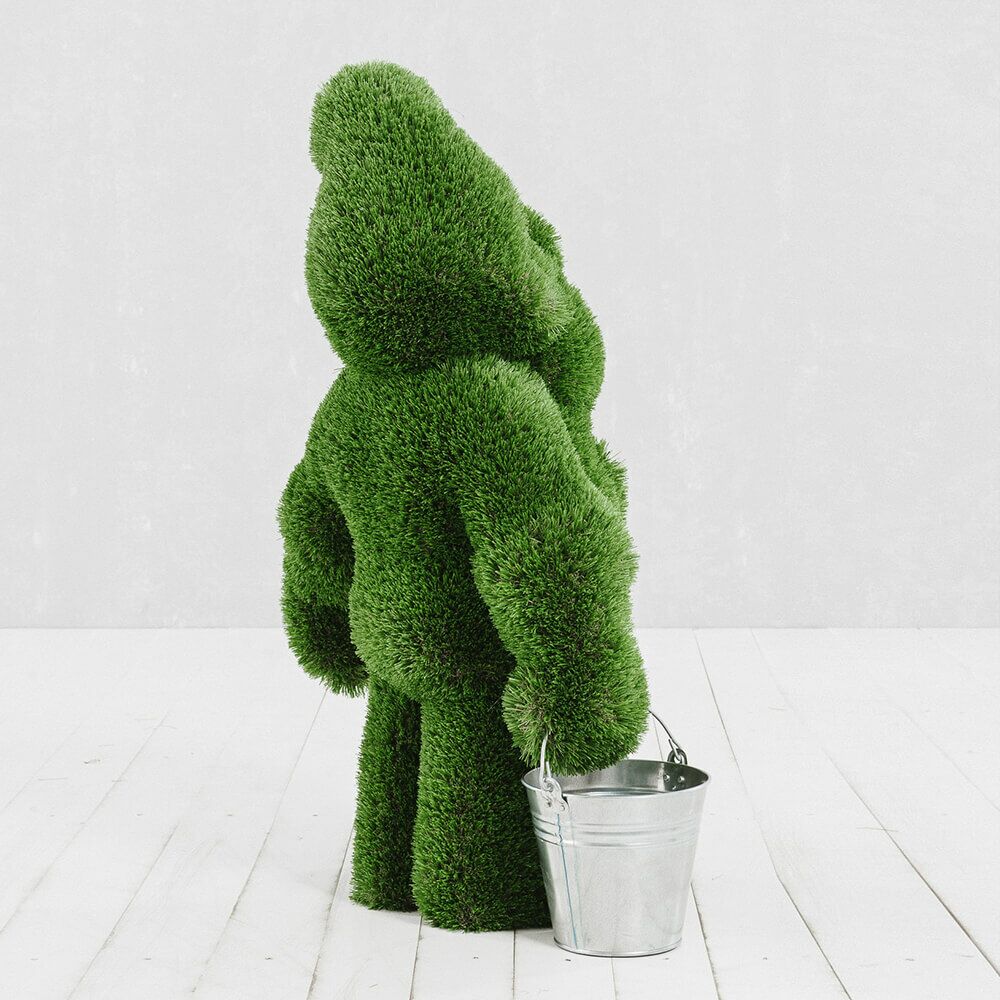  Großer Gartenzwerg Aus GFK & Kunstrasen - Topiary - Emerich