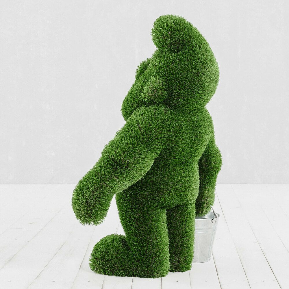  Großer Gartenzwerg Aus GFK & Kunstrasen - Topiary - Emerich