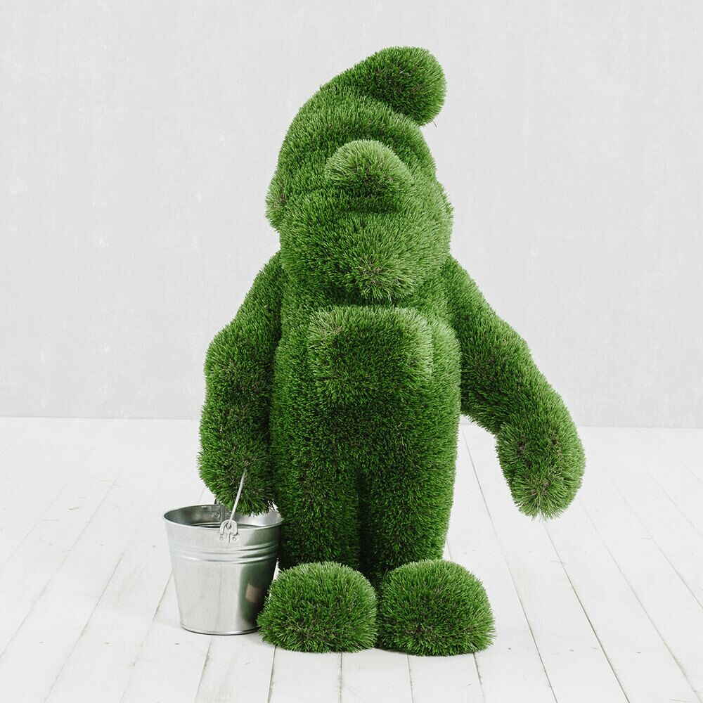  Großer Gartenzwerg Aus GFK & Kunstrasen - Topiary - Emerich