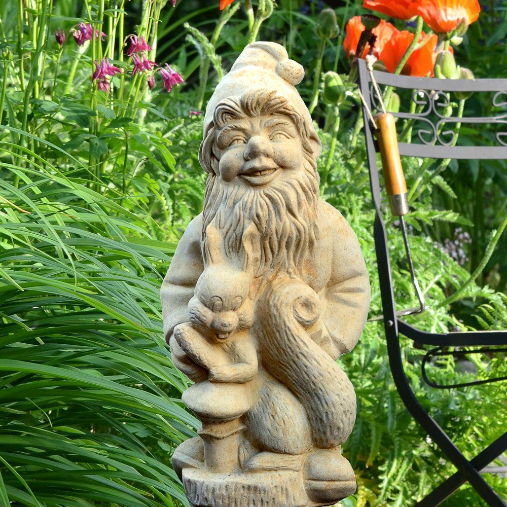  Großer Gartenzwerg Steinguss - Walter