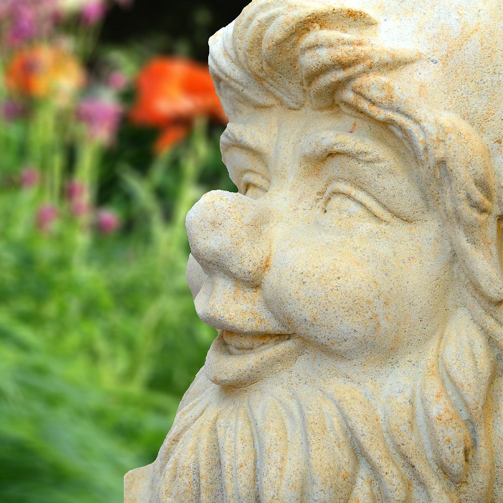  Großer Gartenzwerg Steinguss - Walter