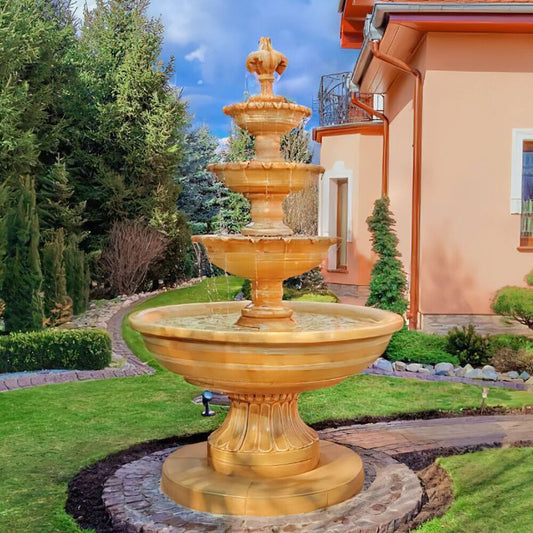  Großer Kaskaden Springbrunnen Für Den Garten Aus Steinguss - Biagia
