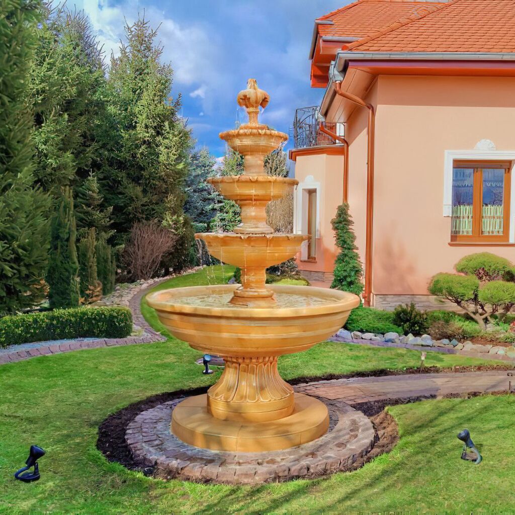  Großer Kaskaden Springbrunnen Für Den Garten Aus Steinguss - Biagia