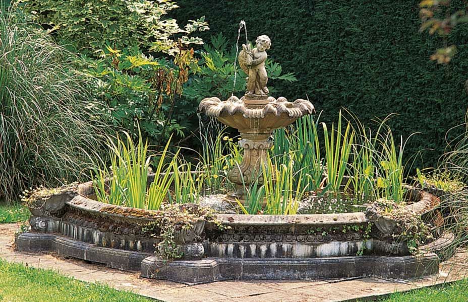  Großer Kaskaden Springbrunnen Sandstein - Guscio Rago