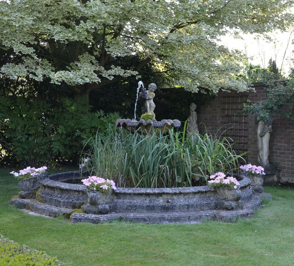  Großer Kaskaden Springbrunnen Sandstein - Guscio Rago