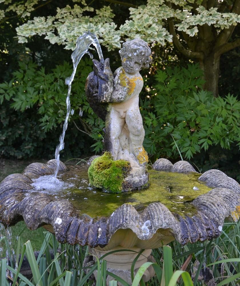  Großer Kaskaden Springbrunnen Sandstein - Guscio Rago