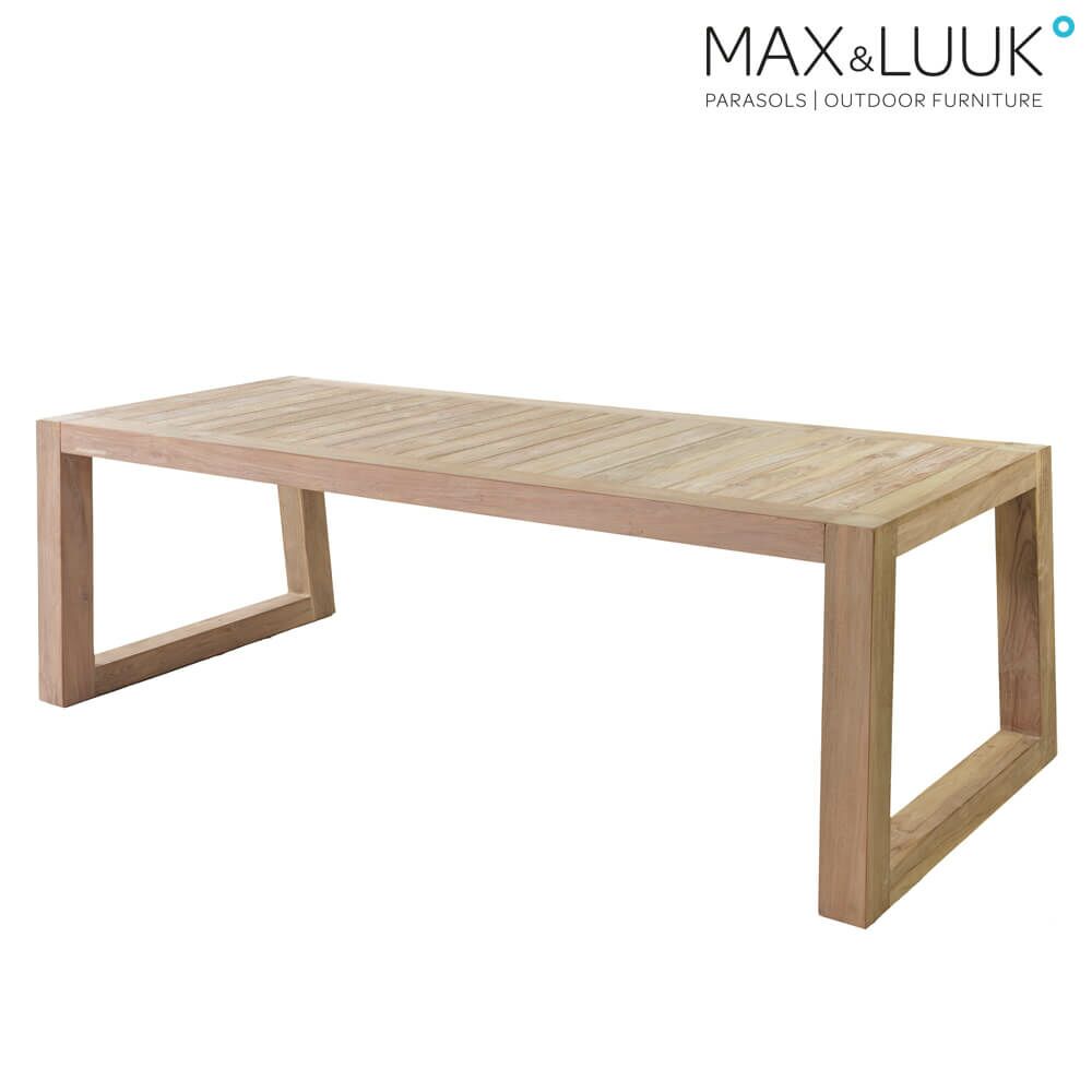 Großer Massiver Gartentisch Aus Teakholz - Rechteckig - Max&Luuk - Mason Gartentisch