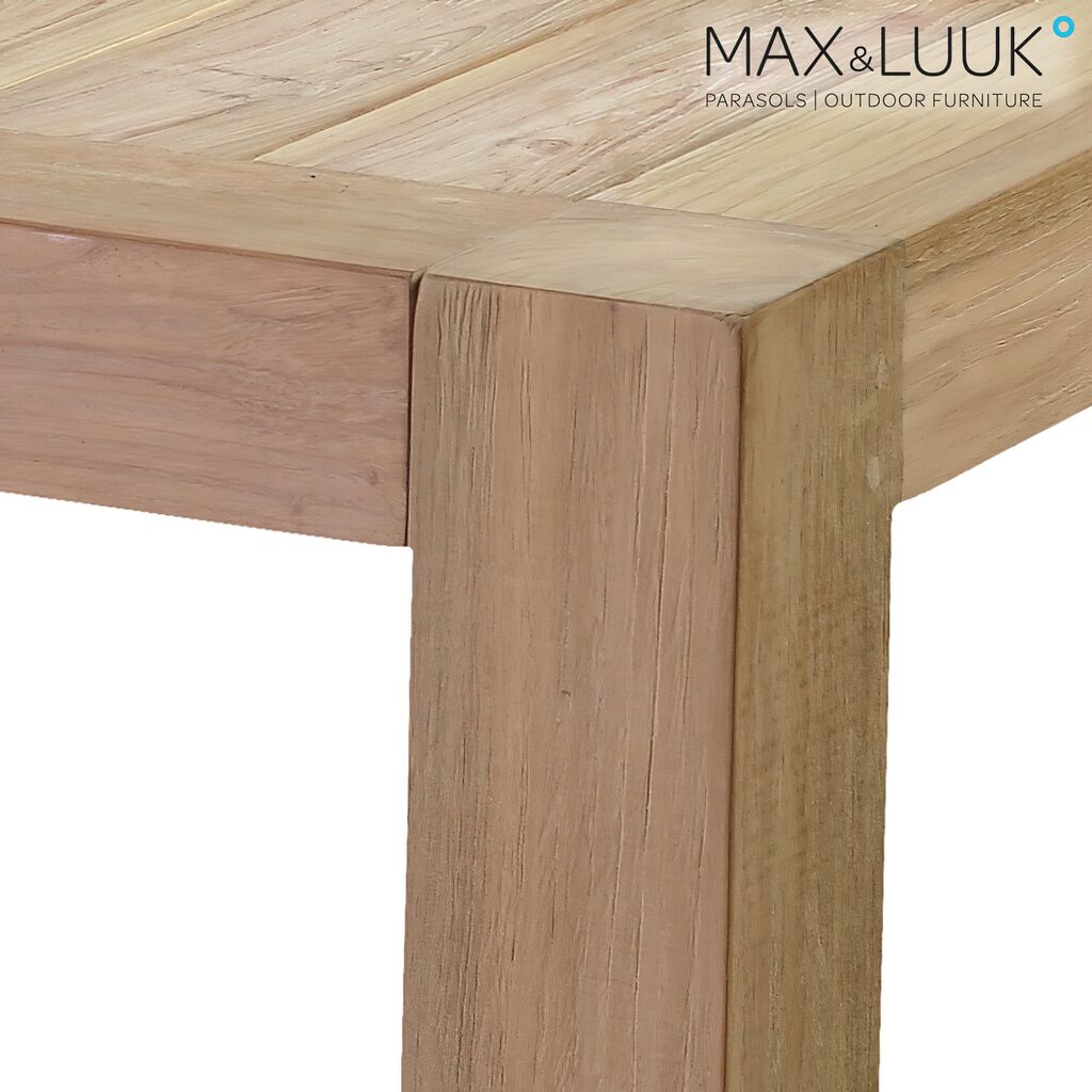  Großer Massiver Gartentisch Aus Teakholz - Rechteckig - Max&Luuk - Mason Gartentisch