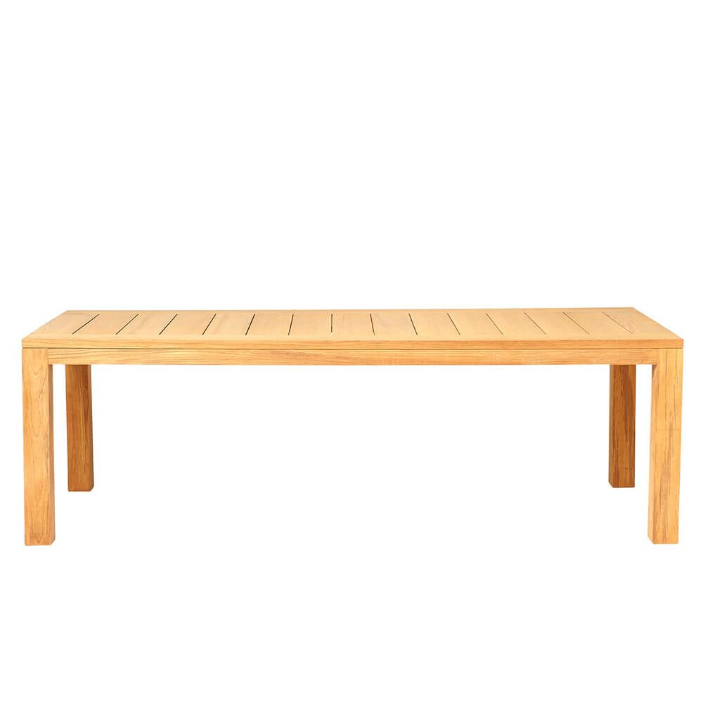  Großer Stabiler Gartentisch Aus Teakholz - Eckig - Ella Gartentisch