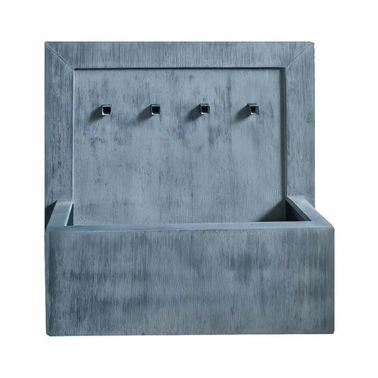  Großer Wand Outdoor Brunnen Aus Metall Mit Ausgussrohren - Krimona Fina