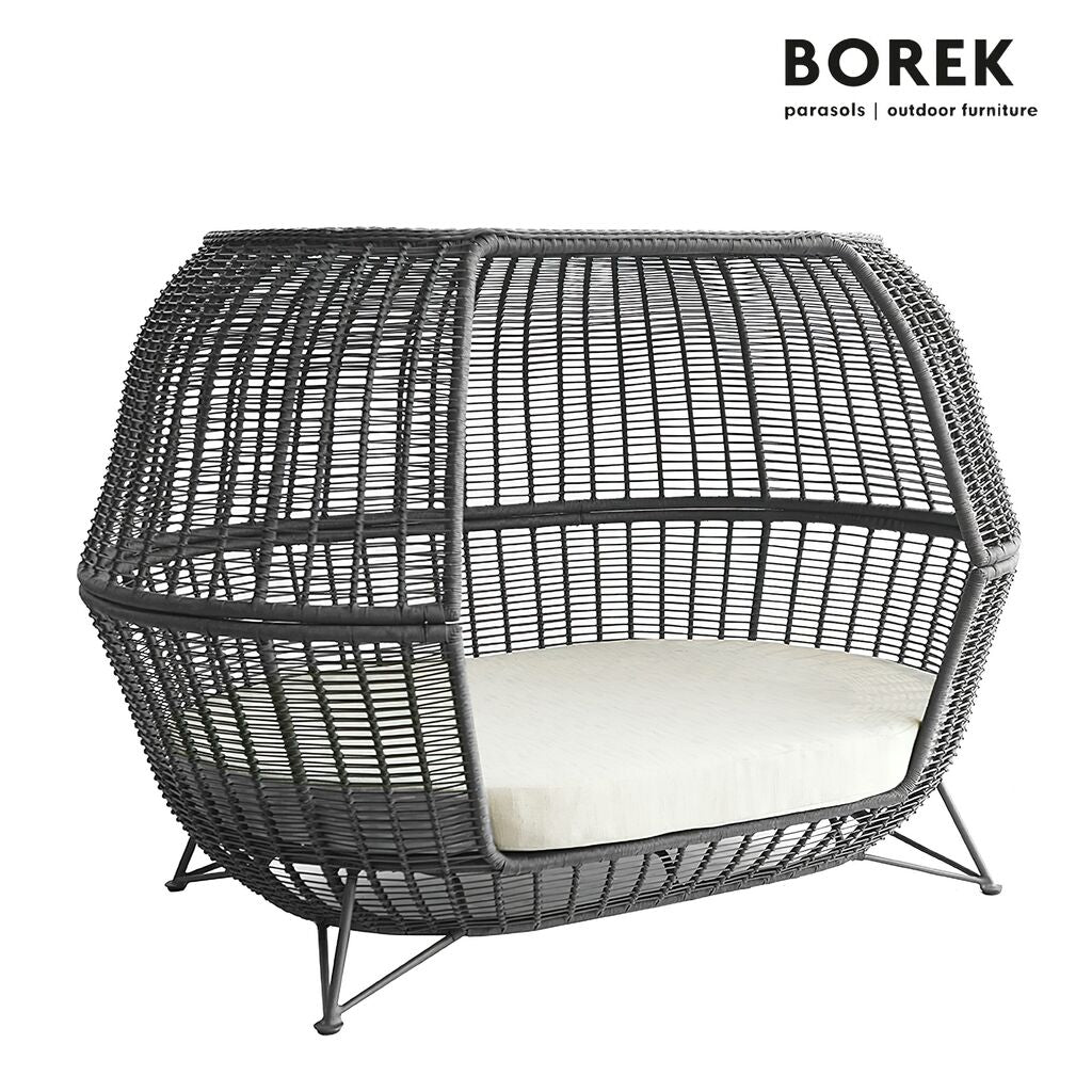  Großes Borek Tagesbett Aus Aluminium Und Ardenza Mit Dach - Nido Gartenbett