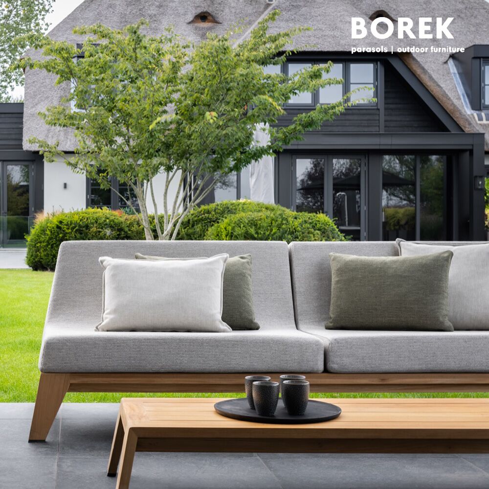  Großes Rollbares Borek Loungesofa Mit Kissen Für Garten Und Terrasse - Hybrid Loungesofa