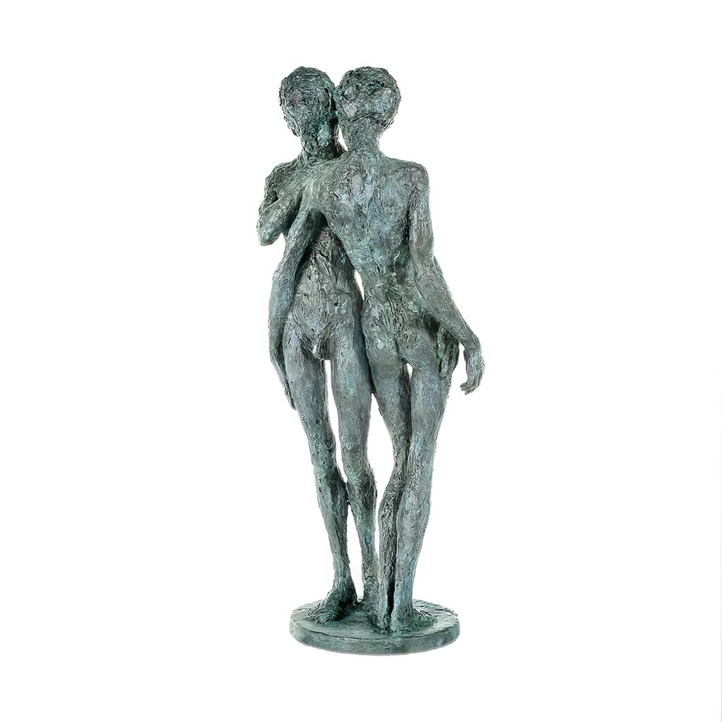  Grünes Bronze Pärchen Als Skulptur Aus Künstlerhand - In The Beginning
