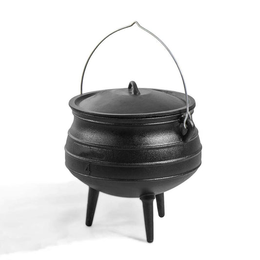  Gusseisen Kessel Mit 3 Standbeinen - Zum Stellen Und Hängen - Kaniko Kessel