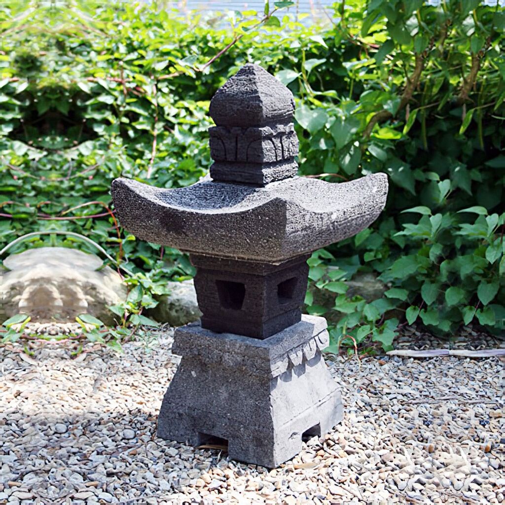  Handarbeit Japanische Lampe Aus Naturstein- Misaki