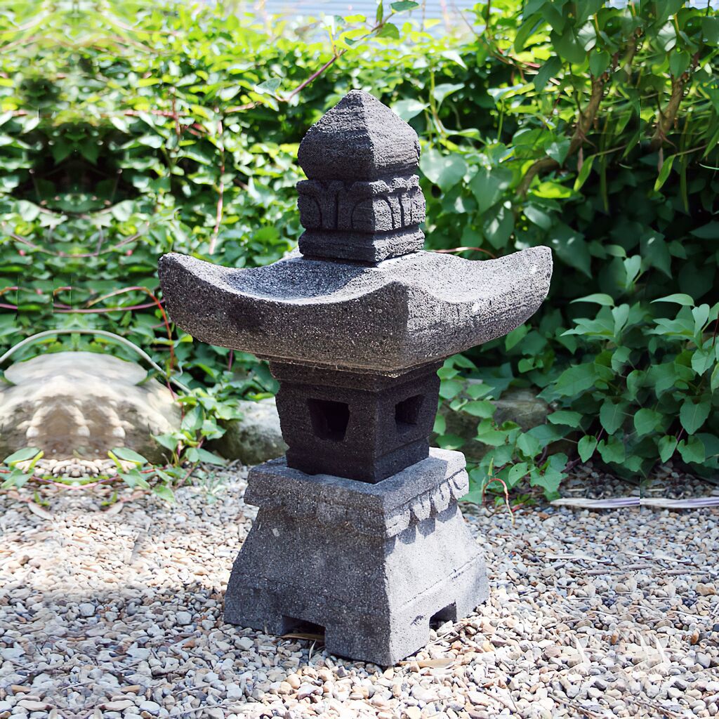  Handarbeit Japanische Lampe Aus Naturstein- Misaki