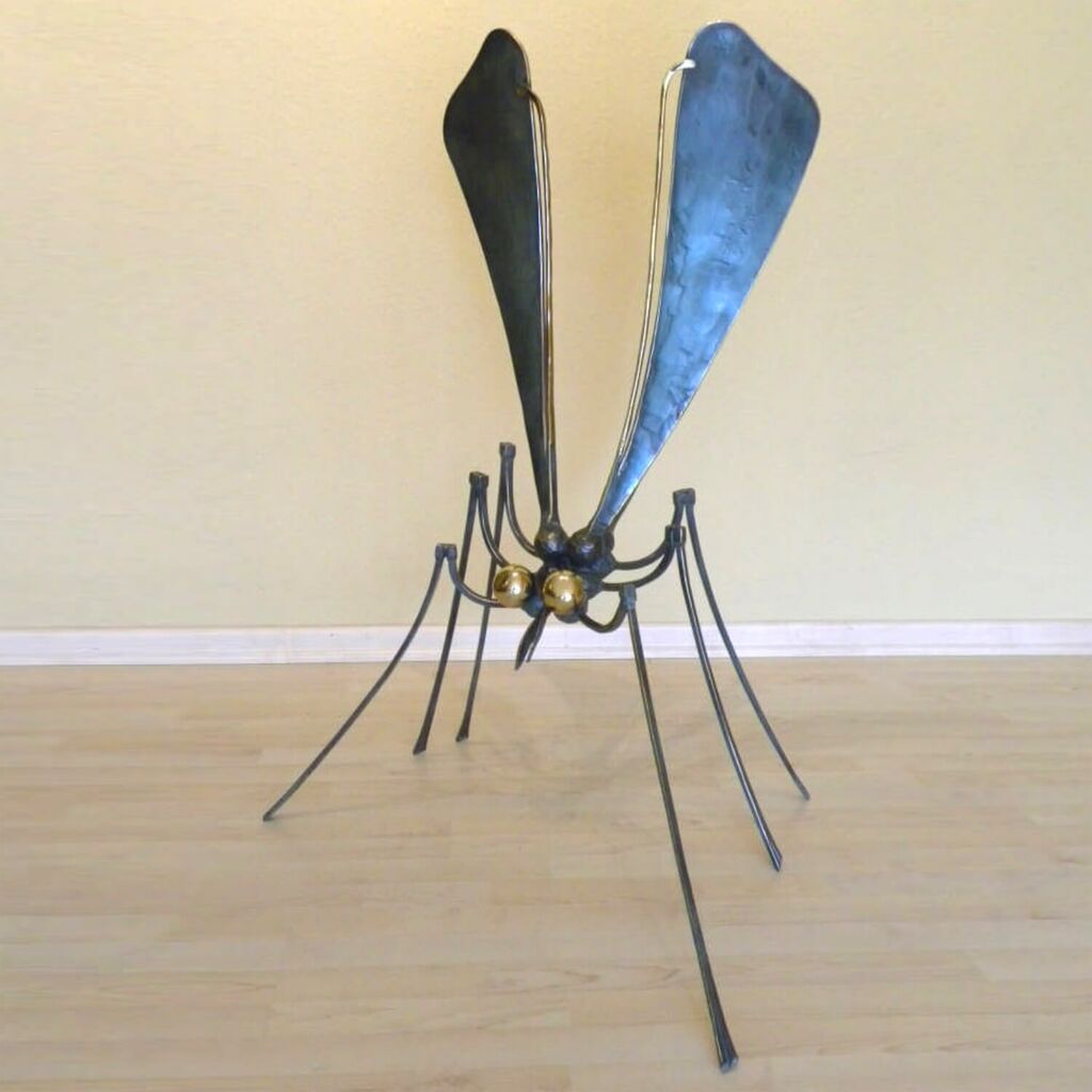  Handgefertigte Gartenfigur Insekt Aus Schmiedebronze - Bibikely