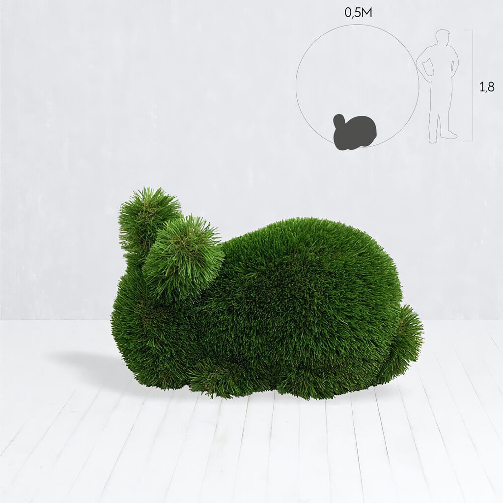  Hasenfigur Für Den Garten - Topiary - GFK & Kunstrasen - Herta
