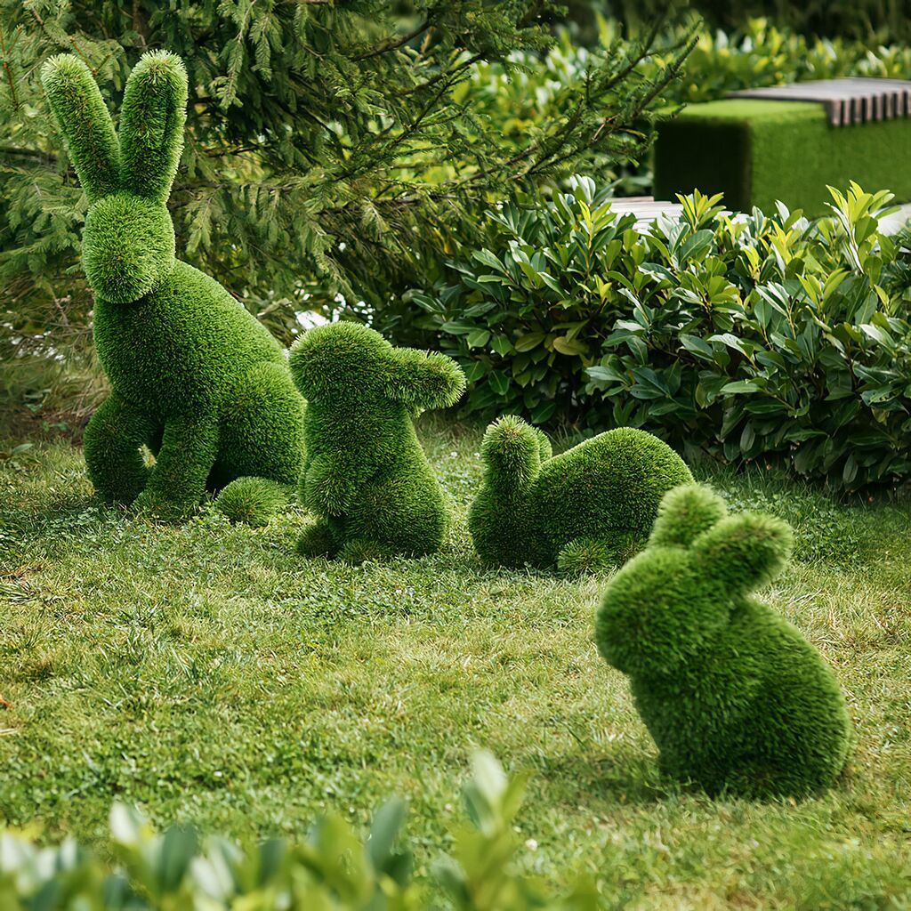  Hasenfigur Für Den Garten - Topiary - GFK & Kunstrasen - Herta