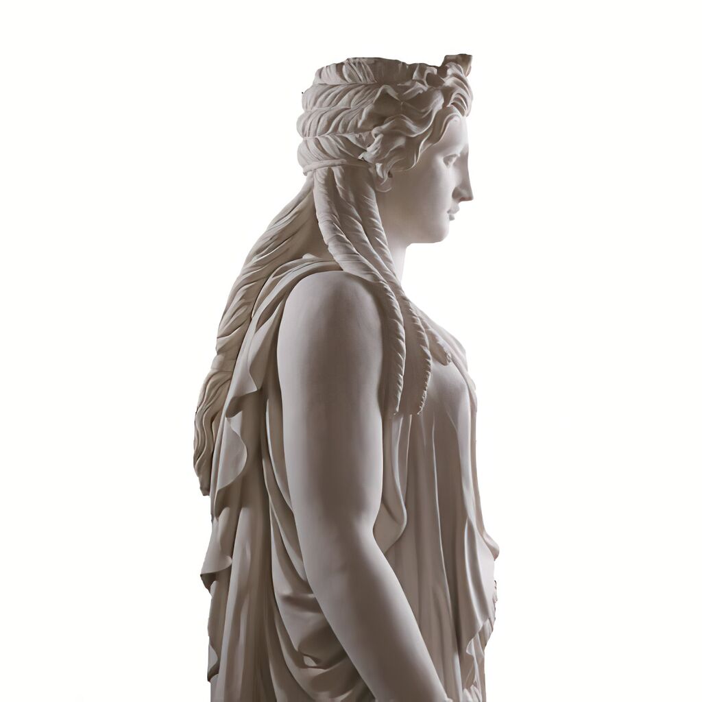  Historische Garten Skulptur Aus Steinguss - Caryatid