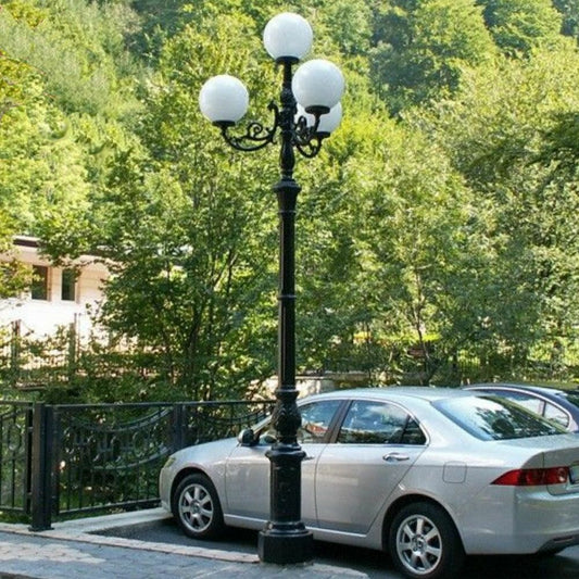  Historische Parkleuchte Aus Gusseisen Mit Dekoration - Solvey