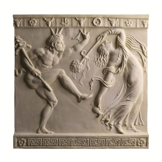  Historisches Relief Mädchen & Faun - Girl & Faun