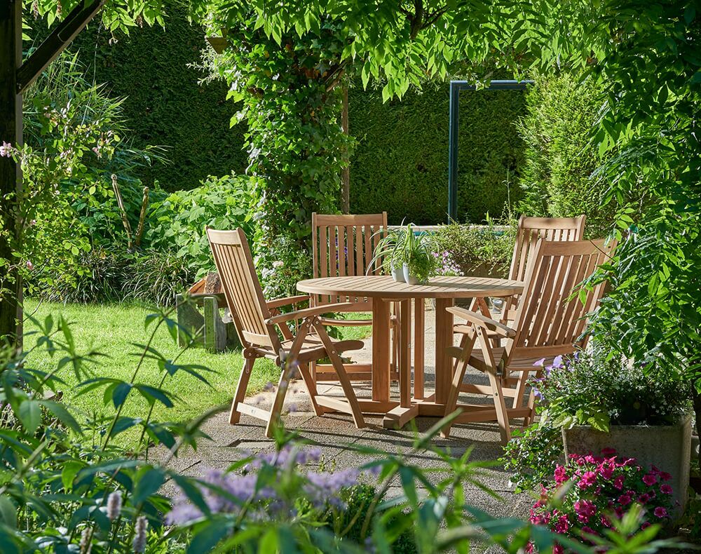  Hochlehner Gartenstuhl - Klappbar - Teakholz - Ivy Hochlehner