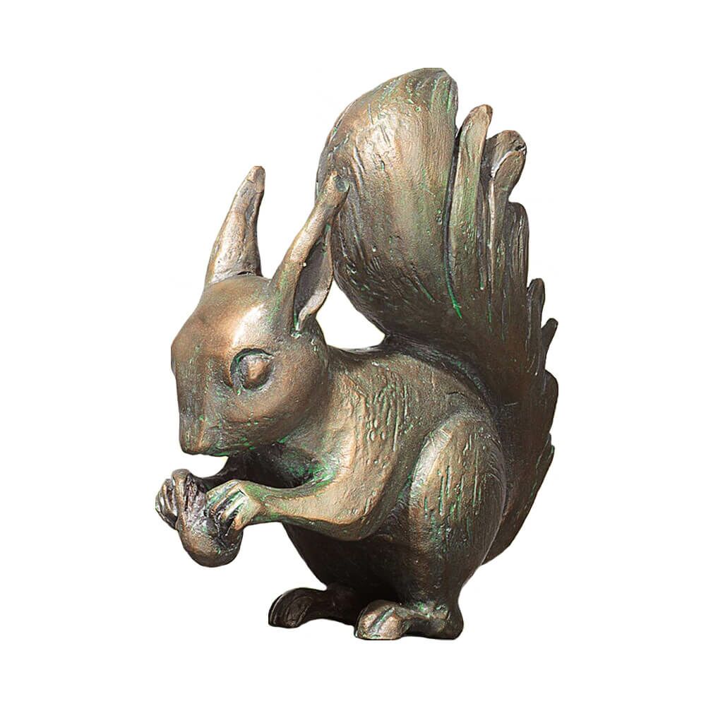  Hochwertige Hörnchen Tierskulptur Aus Bronze - Eichhörnchen