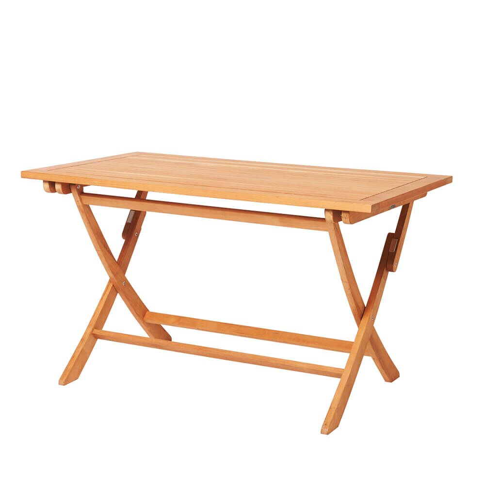  Hochwertiger Teakholz Garten Klapptisch - 130x75cm - Blake Klapptisch