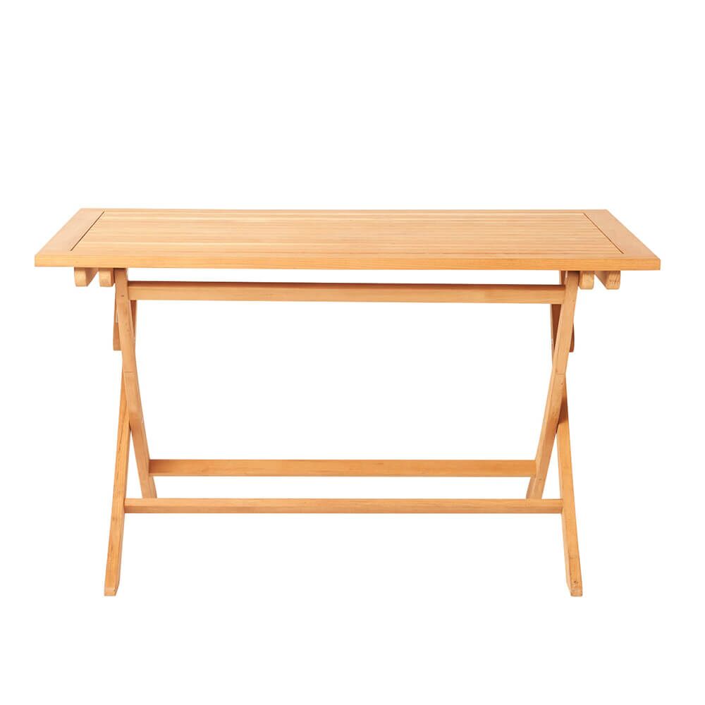  Hochwertiger Teakholz Garten Klapptisch - 130x75cm - Blake Klapptisch